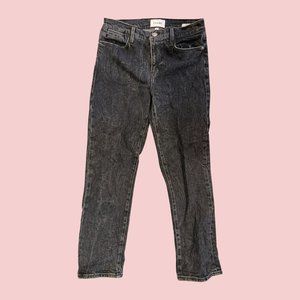 FRAME High Rise Denim Straight Legs